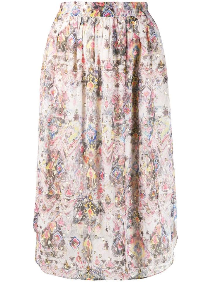 Iro Peony Straight Skirt - Pink
