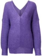 G.v.g.v. Off Shoulder Pullover, Women's, Size: Xs, Pink/purple, Nylon/mohair