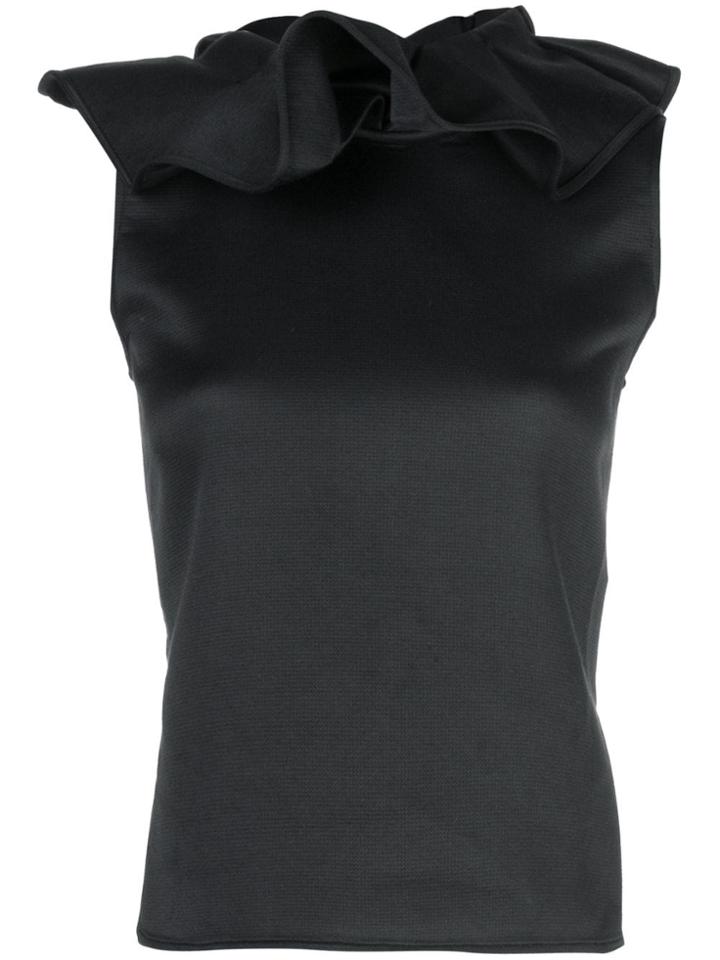 Maticevski Ruffled Neck Blouse - Black