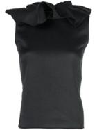Maticevski Ruffled Neck Blouse - Black