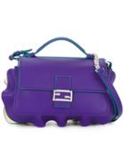 Fendi Micro 'double Baguette' Crossbody Bag, Women's, Nude/neutrals, Calf Leather
