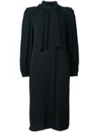 Joseph Tie Neck Dress, Women's, Size: 42, Black, Silk