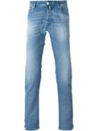 Jacob Cohen Stonewashed Jeans, Men's, Size: 38, Blue, Viscose/cotton/modal