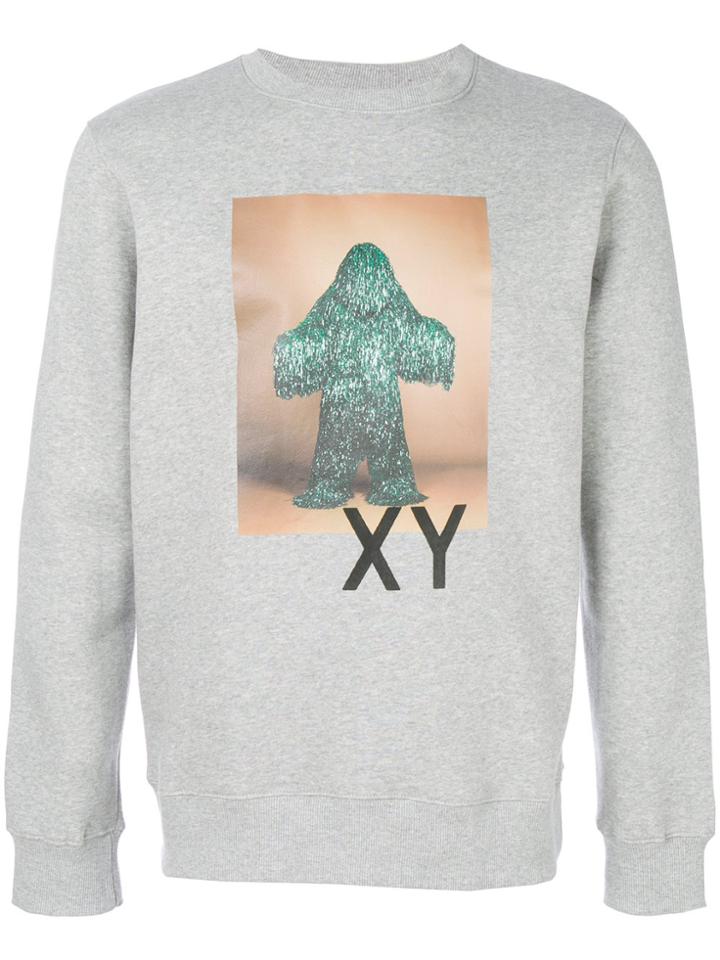 Cy Choi Printed Sweatshirt - Grey
