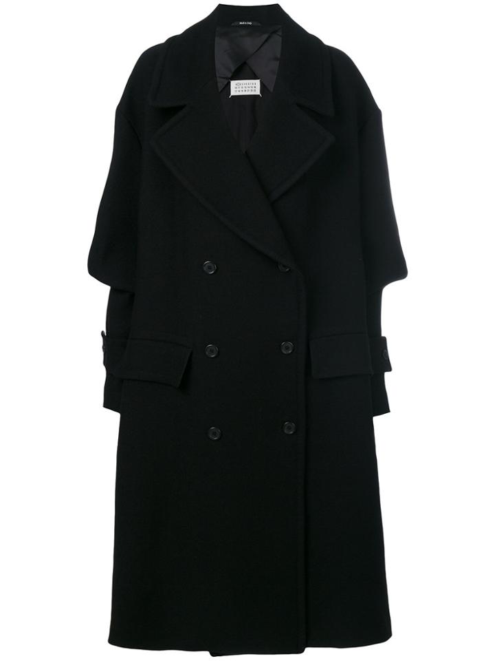 Maison Margiela Tailored Double-breasted Coat - Black