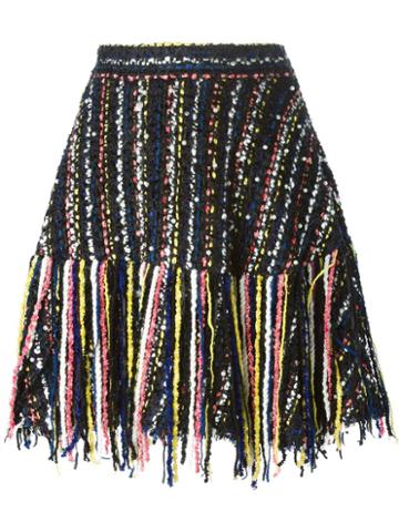 Msgm Knitted Fringe A-line Skirt