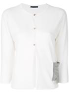 Fabiana Filippi Ball Chain Pocket Cardigan - White