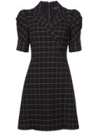 Alice+olivia Check Print Dress - Black