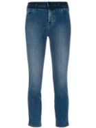 J Brand Cropped Slim Fit Jeans - Blue