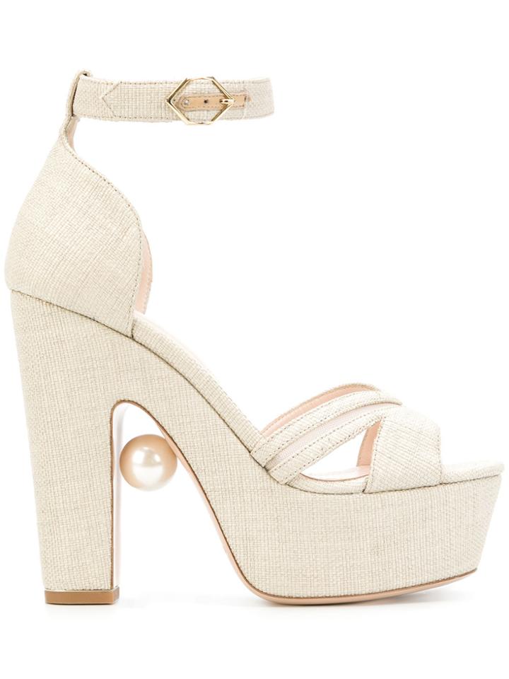 Nicholas Kirkwood Maya Pearl Sandals - Nude & Neutrals