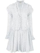 Azzedine Alaia Polka Dot Dress, Women's, Size: 36, White, Cotton