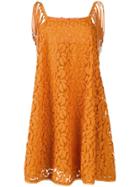 Just Cavalli Embroidered Flared Dress - 185 Orange