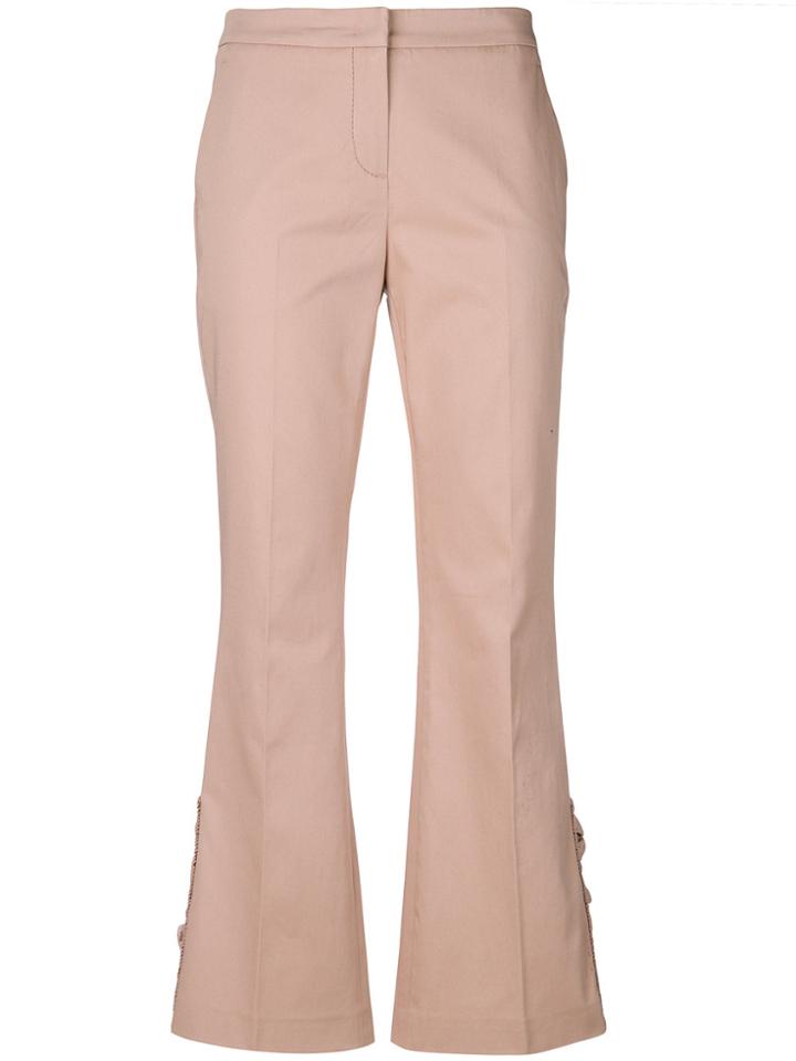 No21 High Waisted Trousers - Pink & Purple