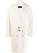 Balmain Double-breasted Knitted Coat - White
