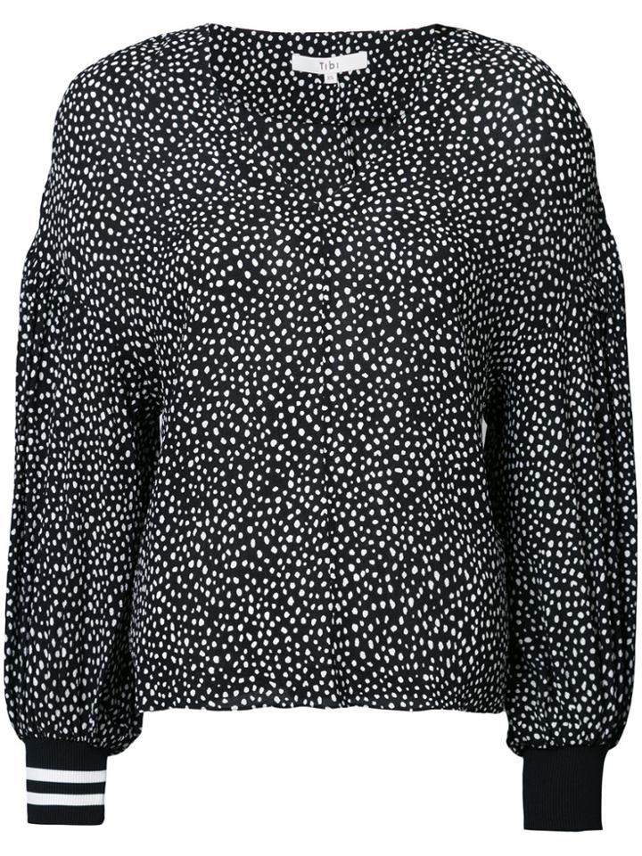 Tibi Balloon Sleeve Blouse - Black
