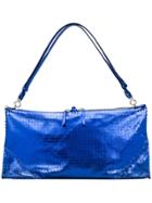 Maison Margiela Rectangular Textured Shoulder Bag - Blue