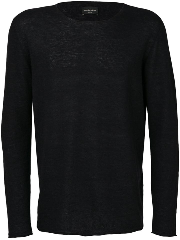 Cédric Charlier Asymmetric Long Sleeve Jumper - Blue