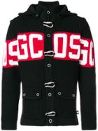 Gcds Hooded Buttoned Jacket - Black
