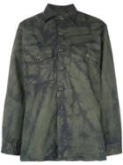 R13 Tie Dye Embroidered Shirt - Green