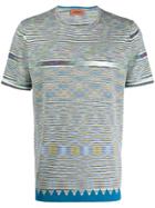 Missoni Graphic Striped T-shirt - Blue