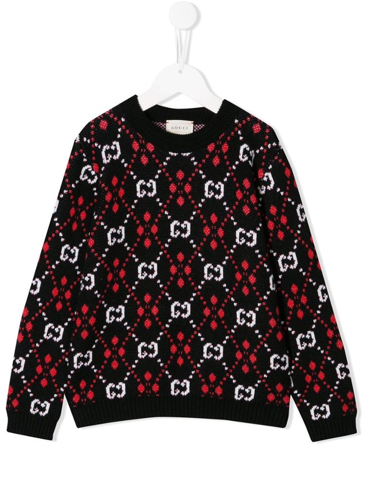 Gucci Kids Logo Jumper - Black