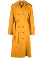 Khaite Double Breasted Trench Coat - Brown