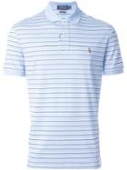 Polo Ralph Lauren Striped Chest Logo Polo Shirt, Men's, Size: Large, Blue, Cotton