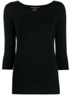 Majestic Filatures Soft Knit Top - Black