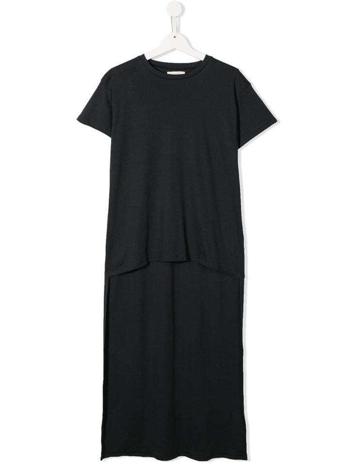 Douuod Kids Teen Asymmetric Hem T-shirt - Blue