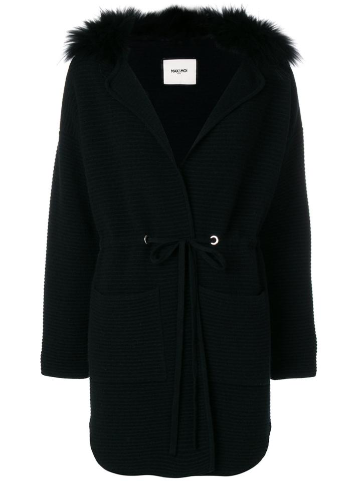 Max & Moi Drawstring Waist Coat - Black