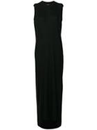 Maison Flaneur Neck Detail Sleeveless Dress - Black
