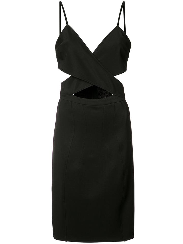 Zac Zac Posen Adella Cross Strap Dress, Women's, Size: 6, Black, Polyester/spandex/elastane
