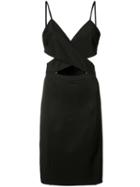 Zac Zac Posen Adella Cross Strap Dress, Women's, Size: 6, Black, Polyester/spandex/elastane