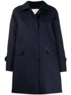 Mackintosh Navy Bonded Cotton Coat Lr-094 - Blue