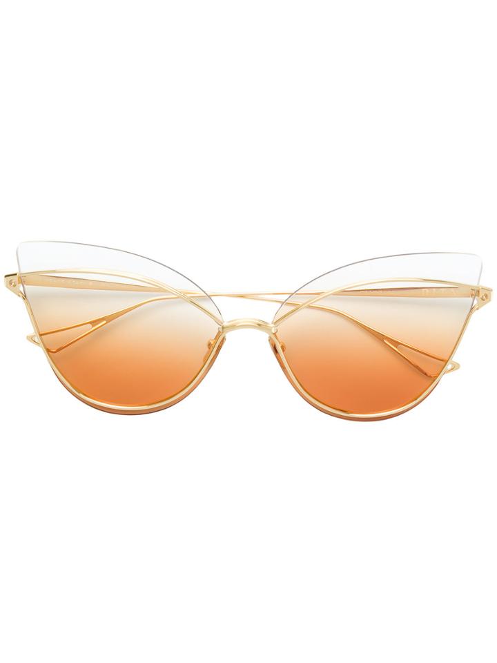 Dita Eyewear Double Frame Nightbird-one Sunglasses - Yellow & Orange