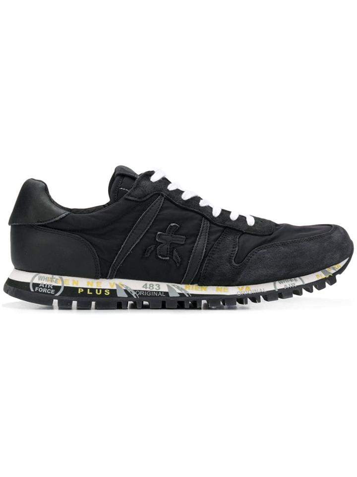 White Premiata Prince Sneakers - Black