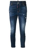 Dsquared2 Cool Girl Bleached Effect Jeans - Blue