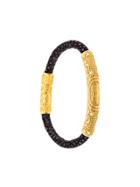 Nialaya Jewelry Lock Bracelet - Black