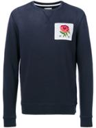 Kent & Curwen Patch Detail Sweatshirt - Blue