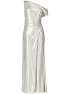 Lauren Ralph Lauren One Shoulder Gown - Metallic