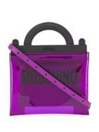 Moschino Logo Print Tote - Purple