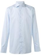 Ermenegildo Zegna - Striped Shirt - Men - Cotton - 42, Blue, Cotton