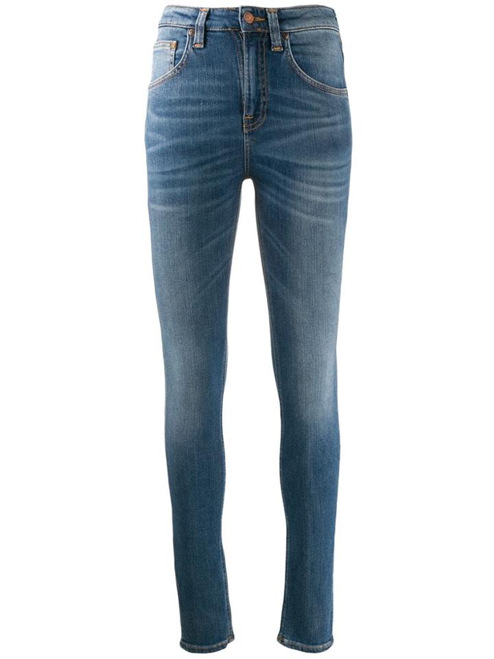 Nudie Jeans Co High Rise Skinny Jeans - Blue