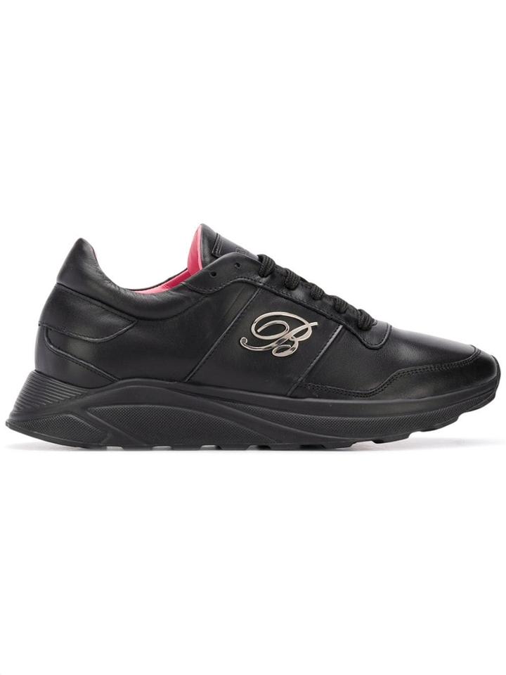 Blumarine Logo Low-top Sneakers - Black