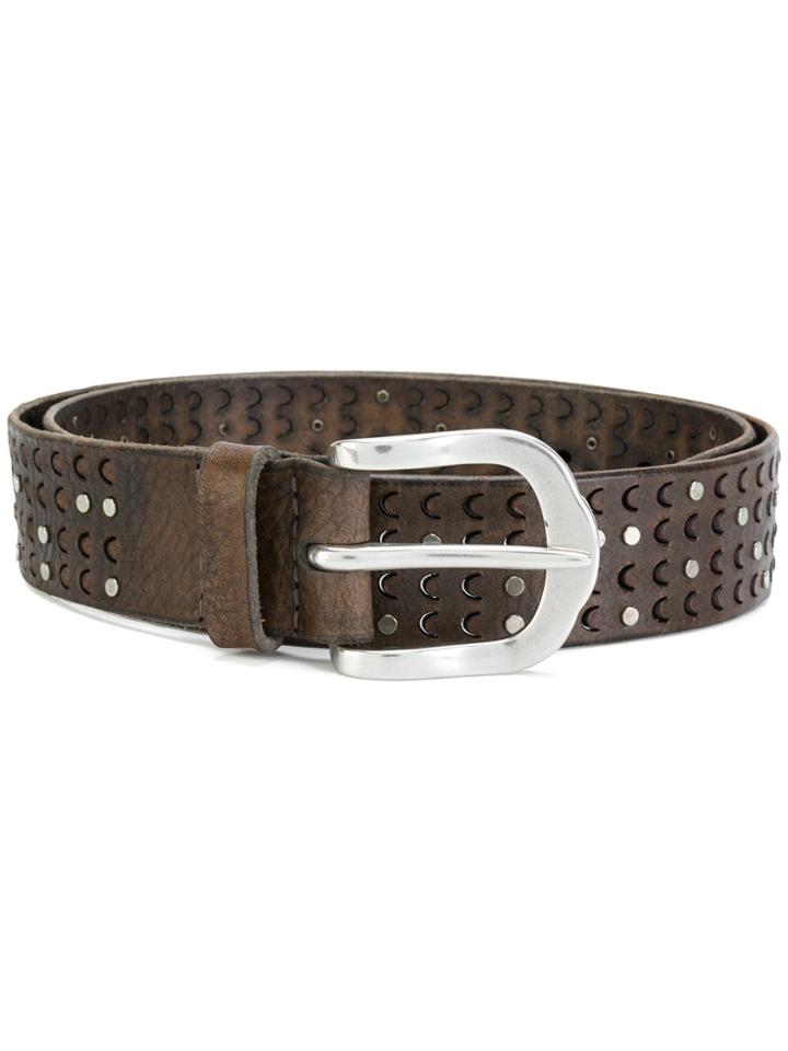 Orciani Satin Belt - Brown