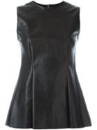 Mm6 Maison Margiela Fake Leather Sleeveless Top