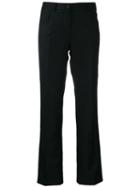 Chanel Pre-owned 2004 Tailored Bootcut Trousers - Black