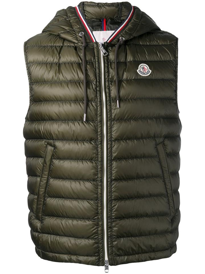 Moncler Cyriaque Padded Gilet, Men's, Size: 3, Green, Polyamide/feather Down