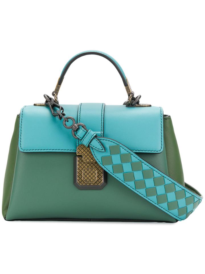 Bottega Veneta Mini Piazza Shoulder Bag - Blue
