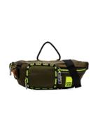Ganni Army Green Azalea Oversized Multi-pocket Belt Bag